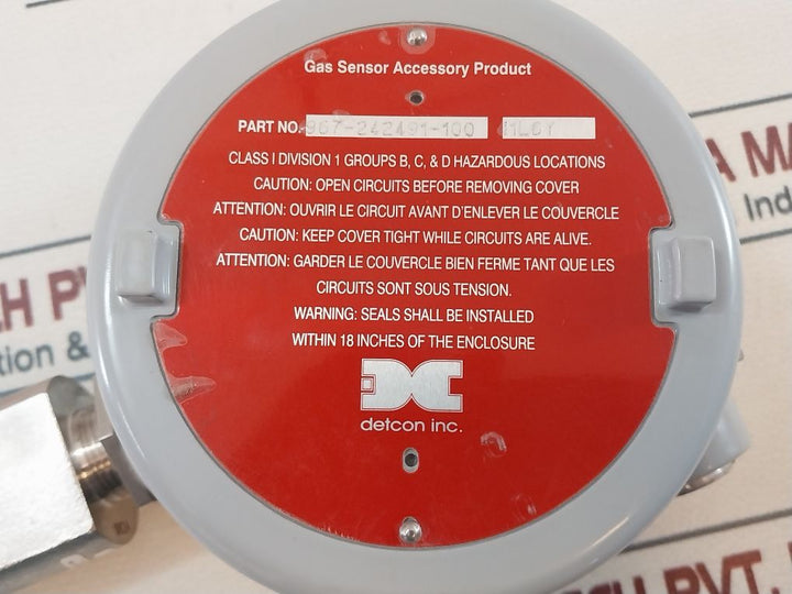 Detcon Dm-700 Gas Monitor Detector/Sensor 967-242491-100