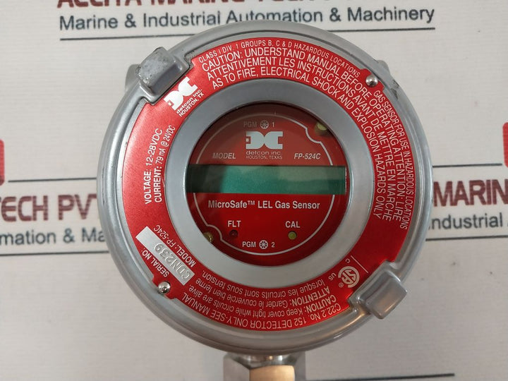 Detcon Fp-524C Microsafe Lel Gas Sensor
