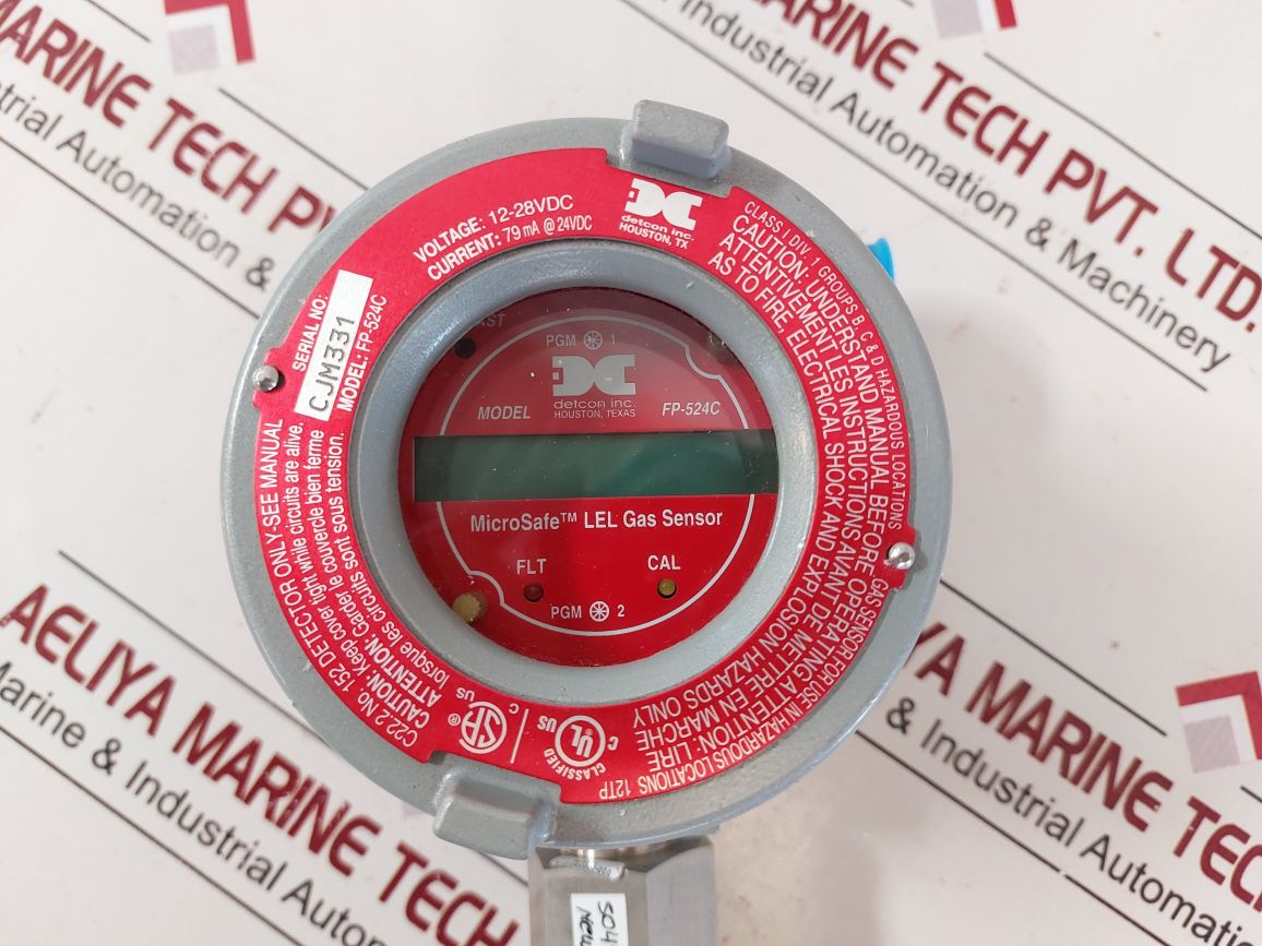 Detcon Fp-524C Microsafe Lel Gas Sensor 24Vdc