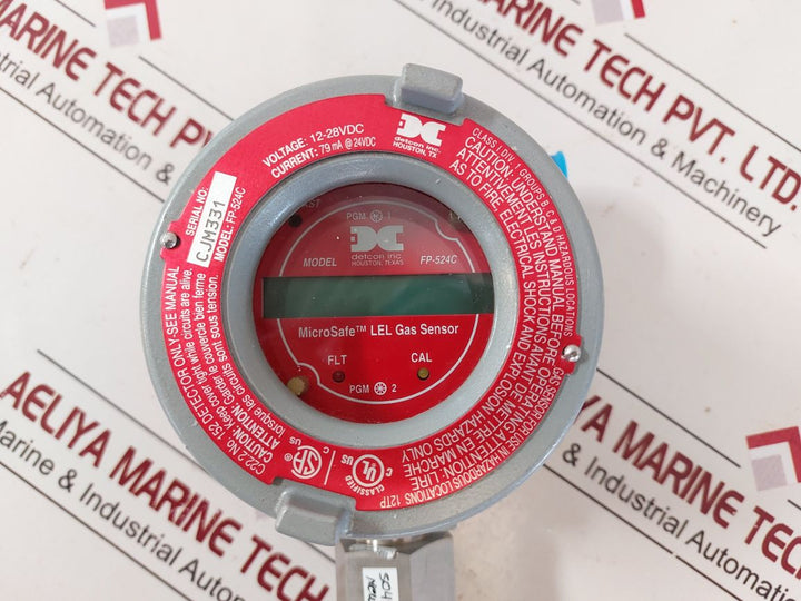 Detcon Fp-524C Microsafe Lel Gas Sensor 24Vdc