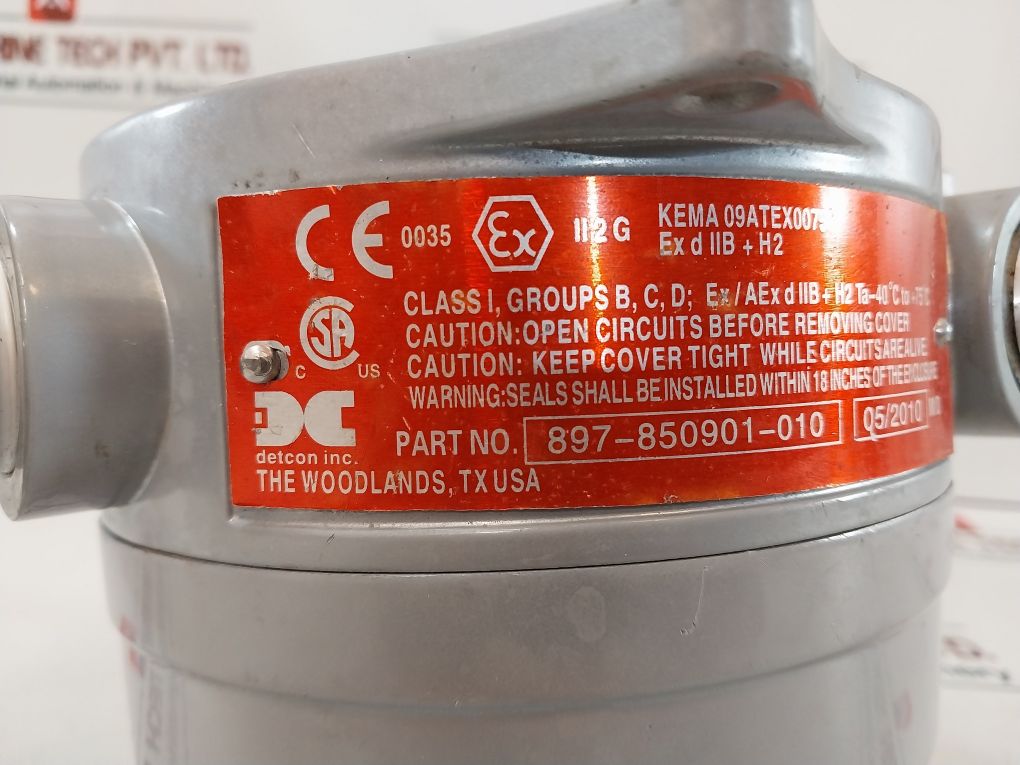 Detcon Fp-524C Microsafe Lel Gas Sensor 12-28Vdc 897-850901-010