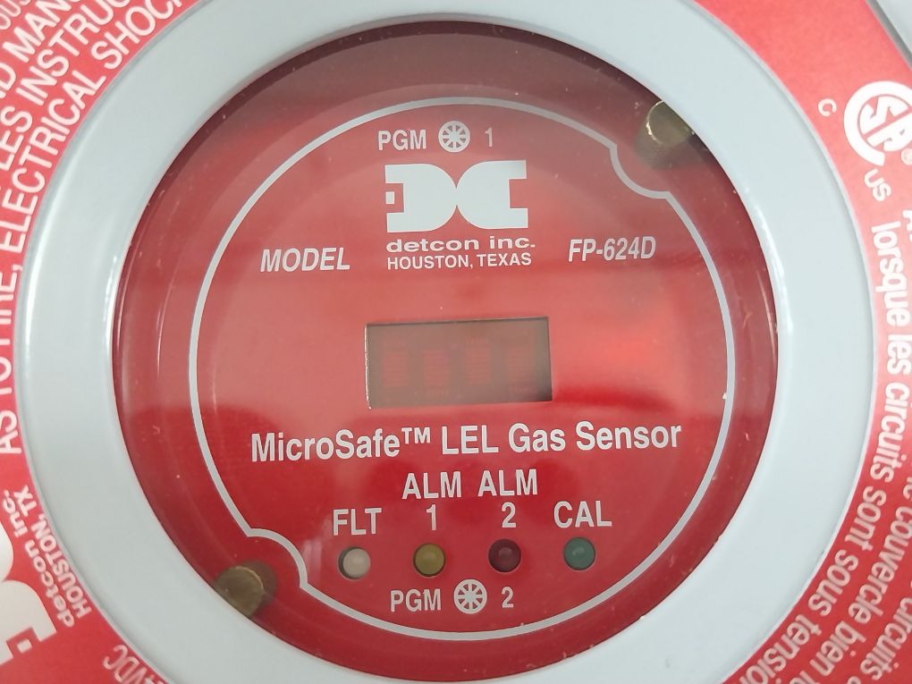 Detcon Fp-624D Lel Gas Sensor 897-850800-010