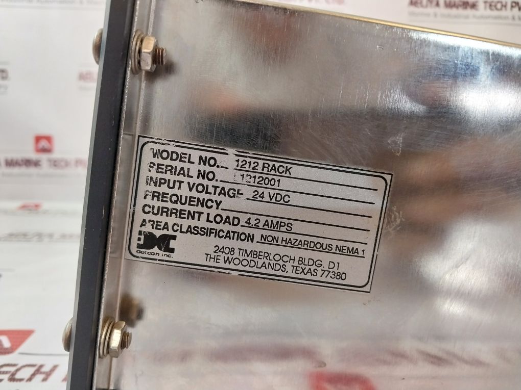 Detcon Model 12 Cobustible Gas Monitor Rs-485 Id