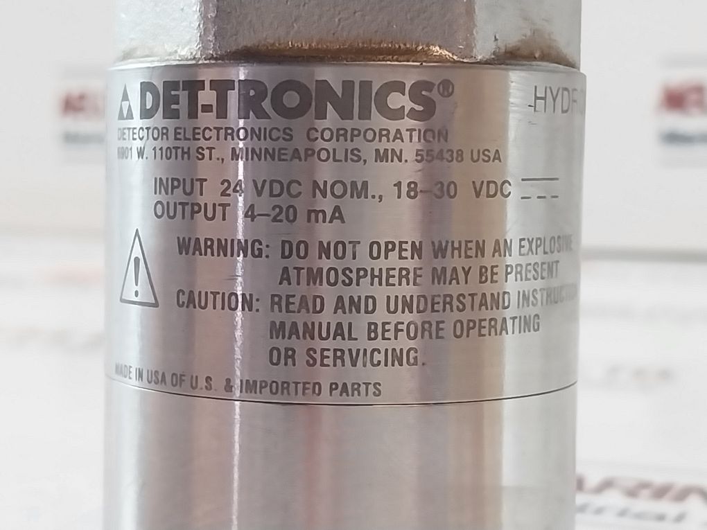 Detector Electronics U9500 B2002 Hydrogen Sulfide (H2S) Sensor