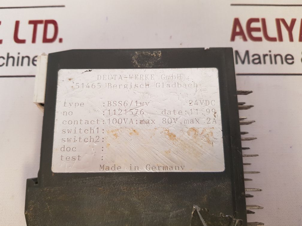 Deuta-werke Bss6/1Wy Output Relay 1121576