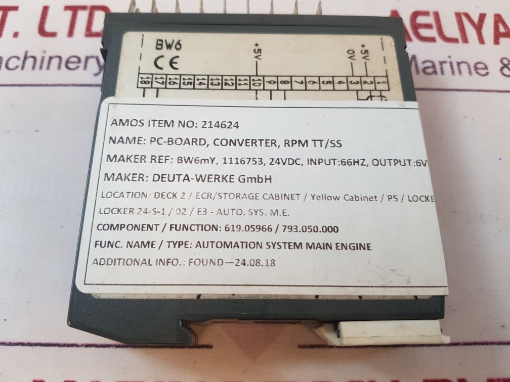 Deuta Bw6My Output Relay