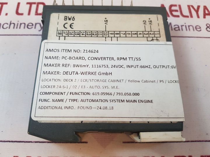 Deuta Bw6My Output Relay