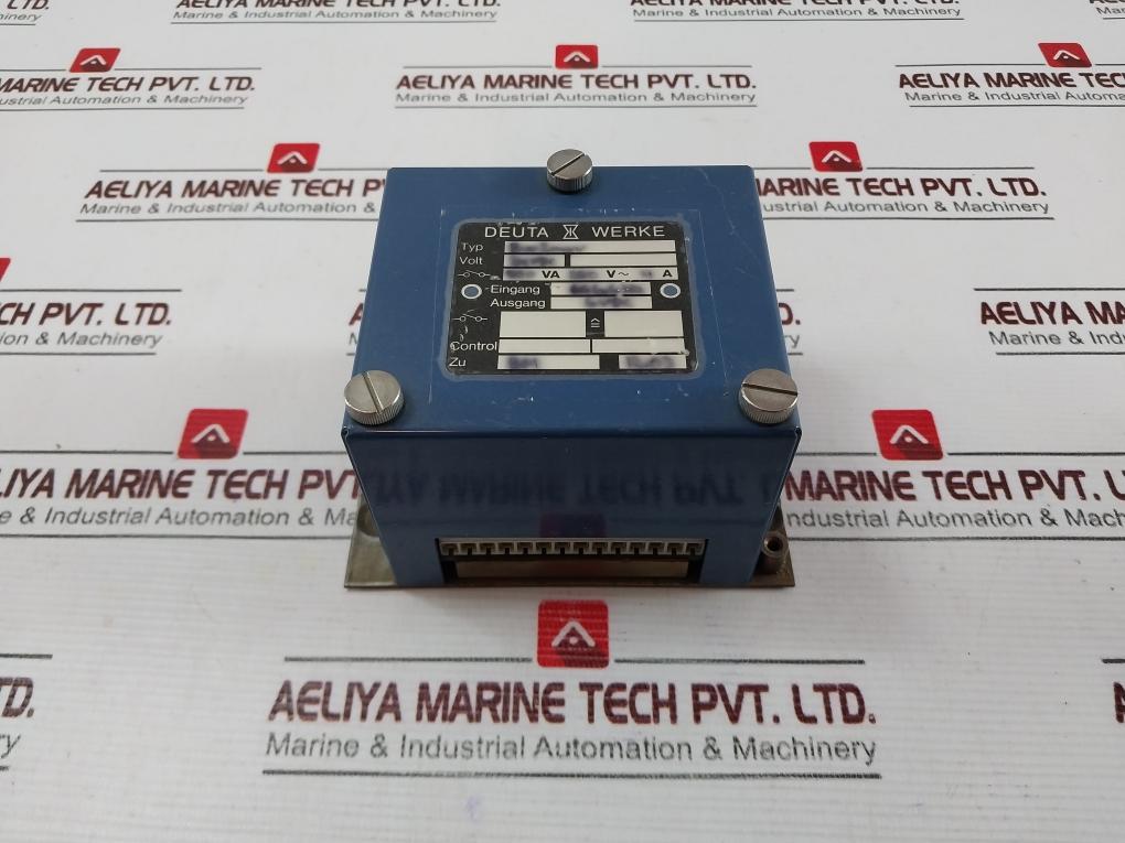 Deuta Werke Bw2Myv Speed Monitor 0-666.66Hz 0-6Vdc Control Module 24V Dc