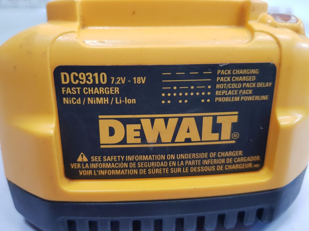 Dewalt Dc9310 7.2V-18V Nicd/Nimh/Li-ion Fast Battery Charger