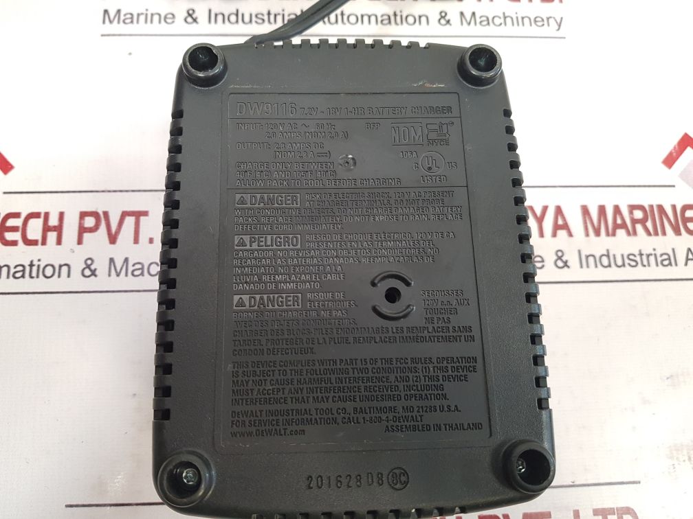 Dewalt Dw9116 7.2-18V 1-hour Battery Charger