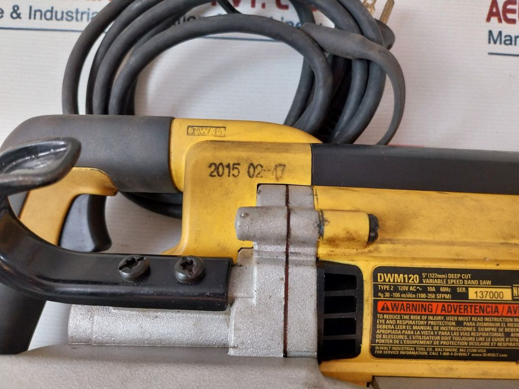 Dewalt Dwm120 Variable Speed Band Saw