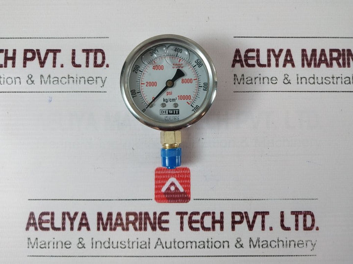 Dewit 0-10000 Psi Pressure Gauge