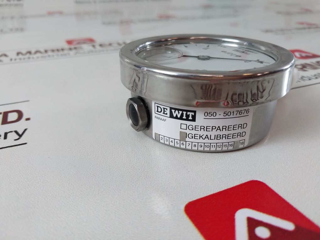 Dewit 050-5017676 Gauge 0-10 Bar 17.00085.1-011