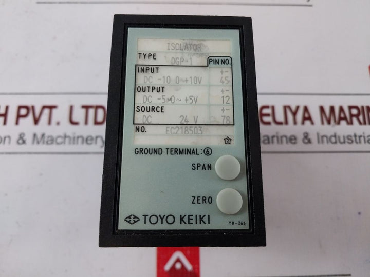 Toyo Keiki Dgp-1 Isolator