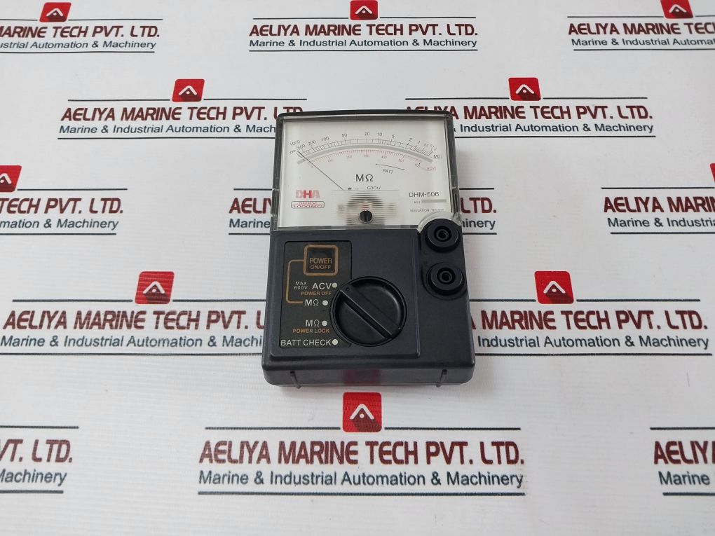 Dha Dhm-506 Insulation Tester 0-600 Acv
