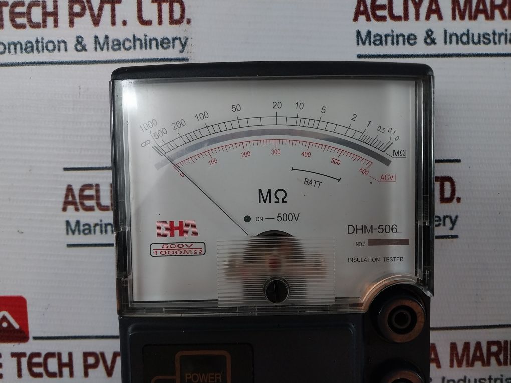 Dha Dhm-506 Insulation Tester 0-600 Acv