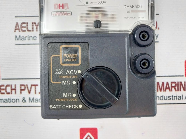Dha Dhm-506 Insulation Tester 0-600 Acv