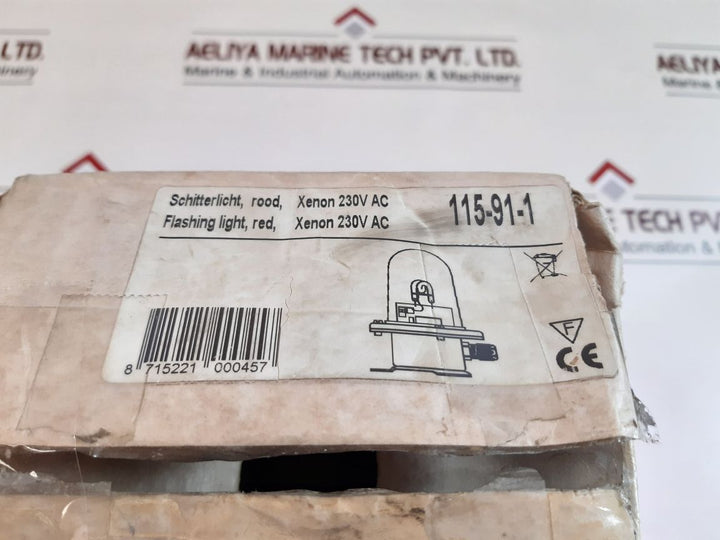 Dhr 115-91-1 Xenon Red Flashing Light
