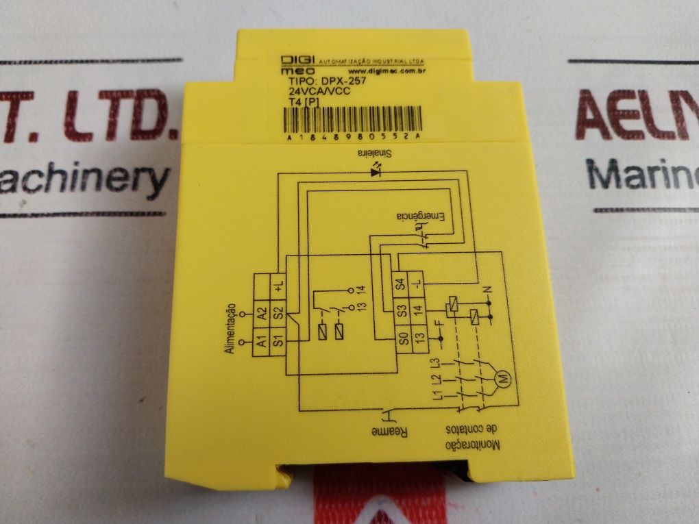 Digi Mec Dpx-257 Emergency Stop And Door Monitoring Safety Relay