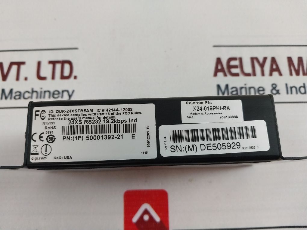 Digi X24-019Pki-ra Rf Wireless Modem 7-18Vdc