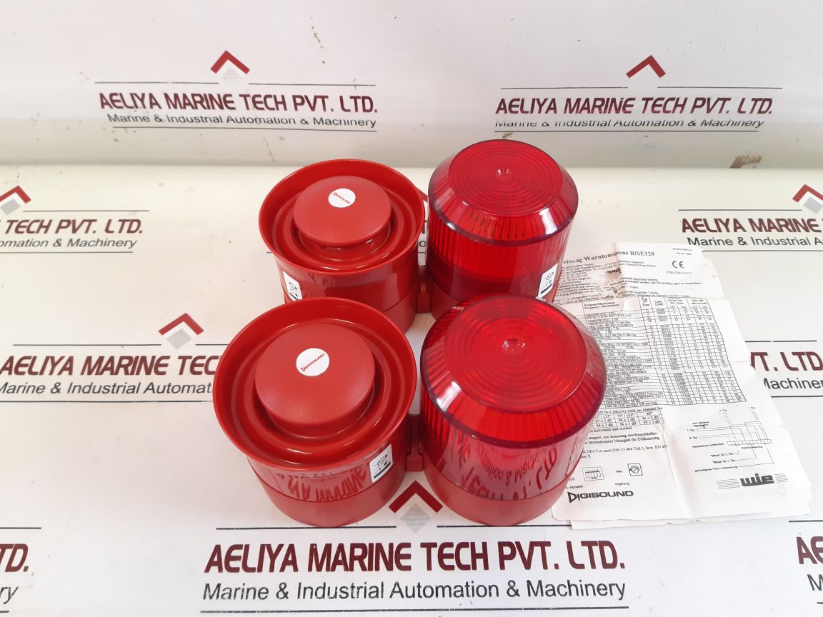 Digisound BSe 128 Warning Siren Red Hourn En54-3 Sounder Beacon
