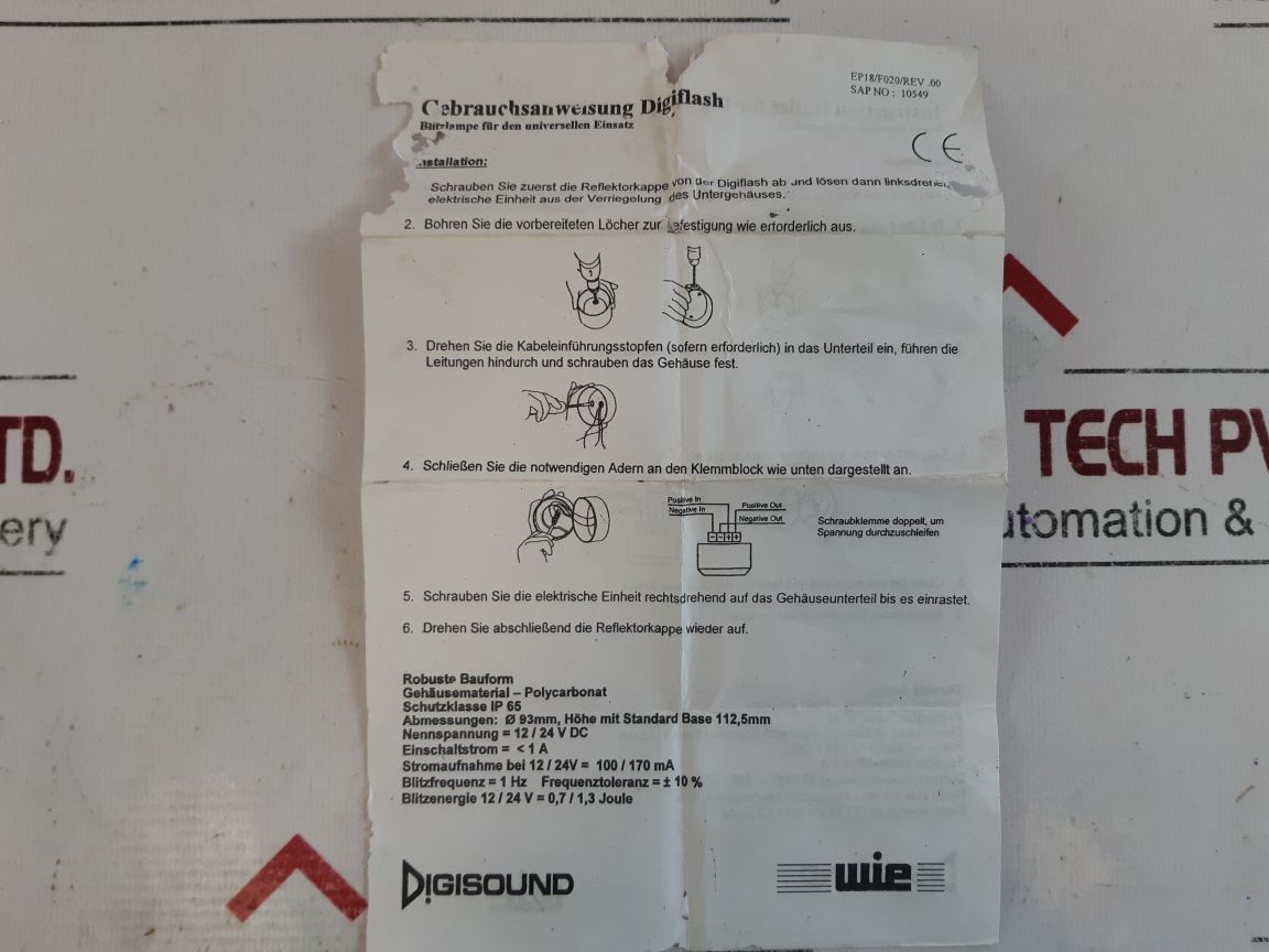 Digisound B/Se 128 Warning Siren /Red Hourn En54-3 Sounder Beacon