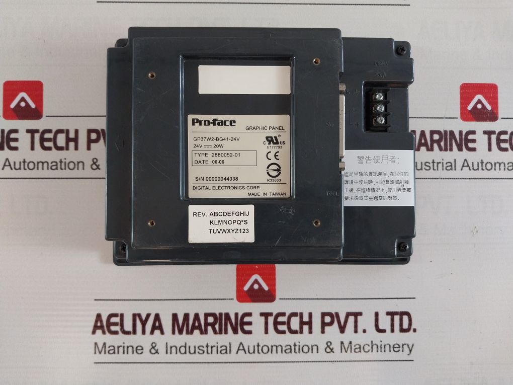 Pro Face Digital Electronics Gp37W2-bg41-24V Graphic Panel 24V 20W