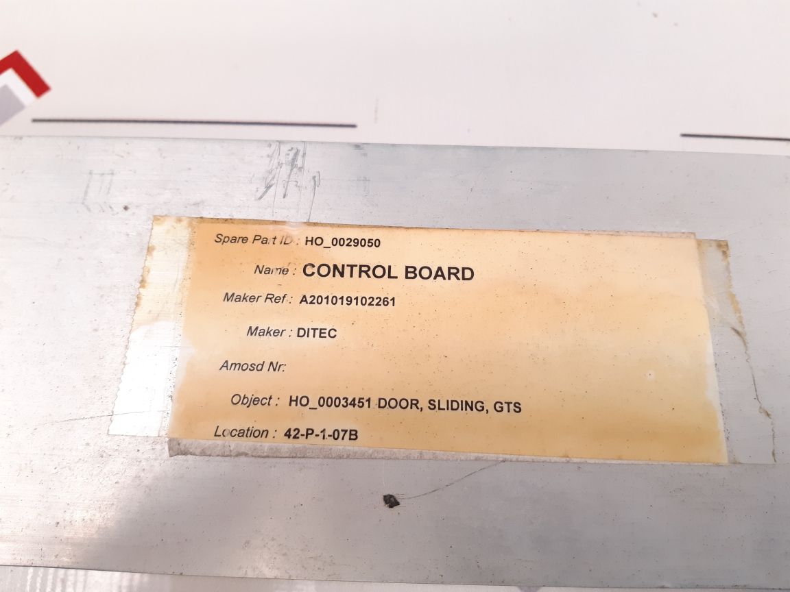Ditec A201019102261 Control Board