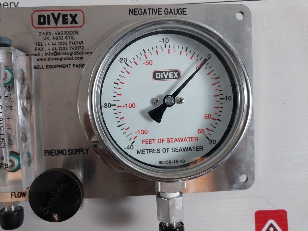 Divex 140733W1S2 Meters Of Seawater