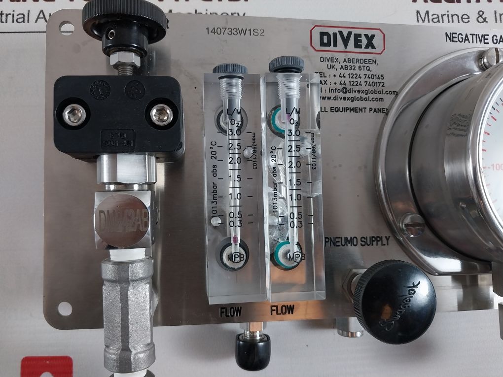 Divex 140733W1S2 Meters Of Seawater