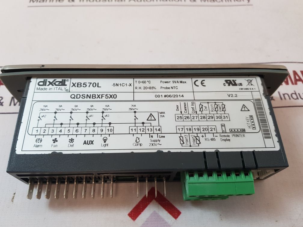 Dixell xb570l-5n1c1-x temperature controller
