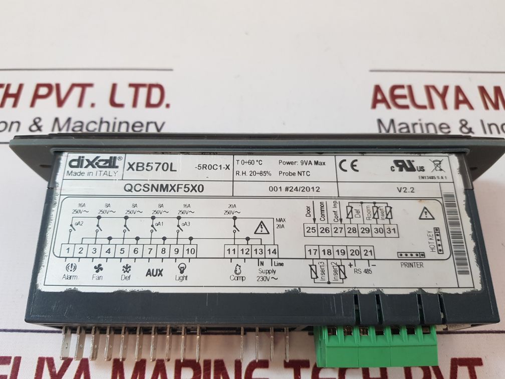 Dixell xb570l-5r0c1-x temperature controller