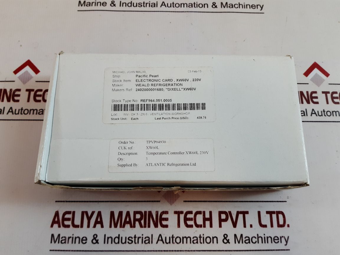 Dixell xw60l-5p0c0-n temperature controller