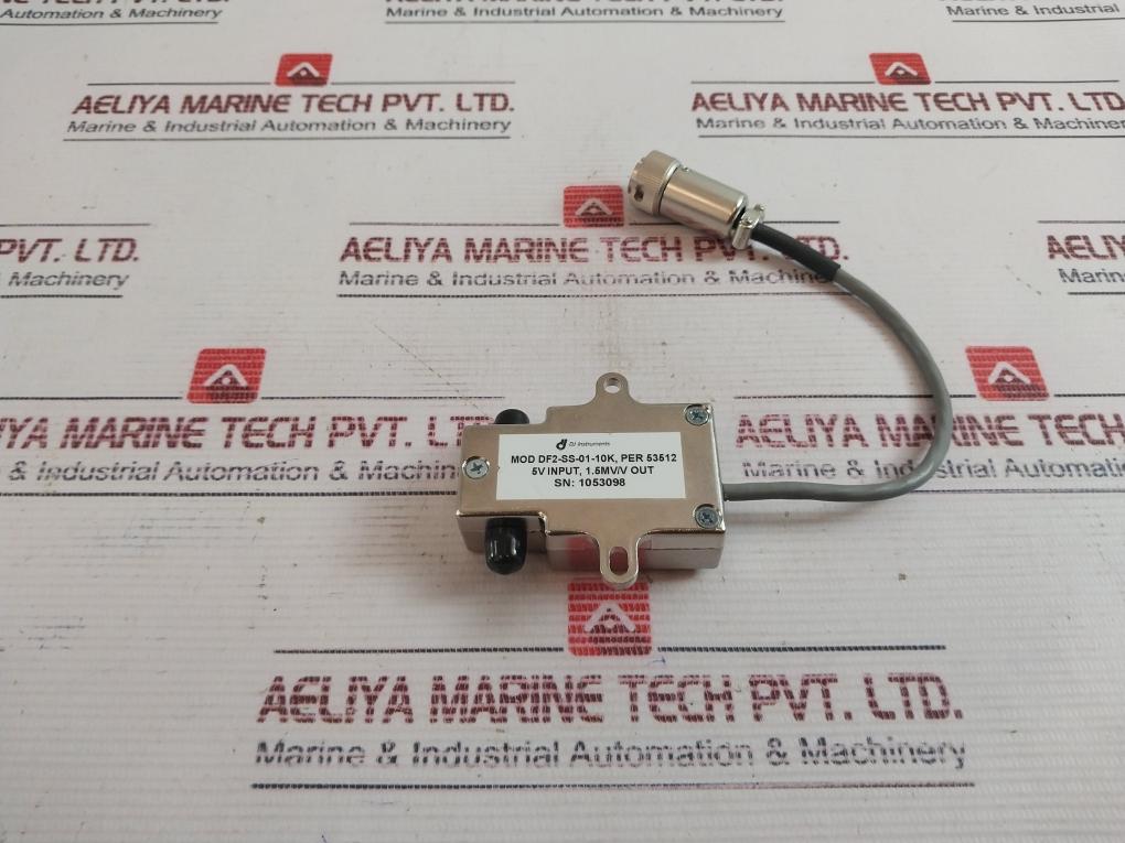 Dj Instruments Df2-ss-01-10K Thru-flow Pressure Transducer Sensor 700007466