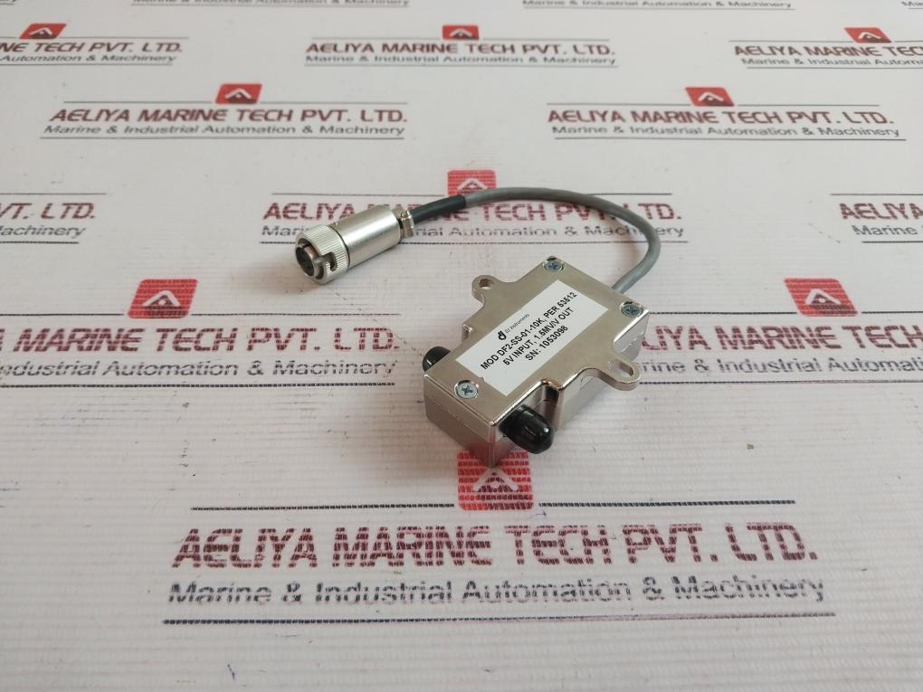 Dj Instruments Df2-ss-01-10K Thru-flow Pressure Transducer Sensor 700007466