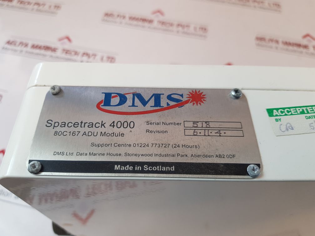 Dms Spacetrack 4000 Antenna Controller, Adu, Sensor Entire Set