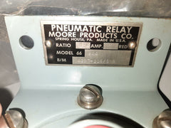 Moore 66ba4 pneumatic relay 4297-114/8nb