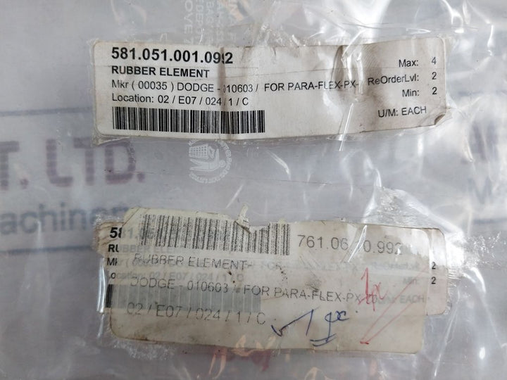 Dodge Px70 Rubber Element