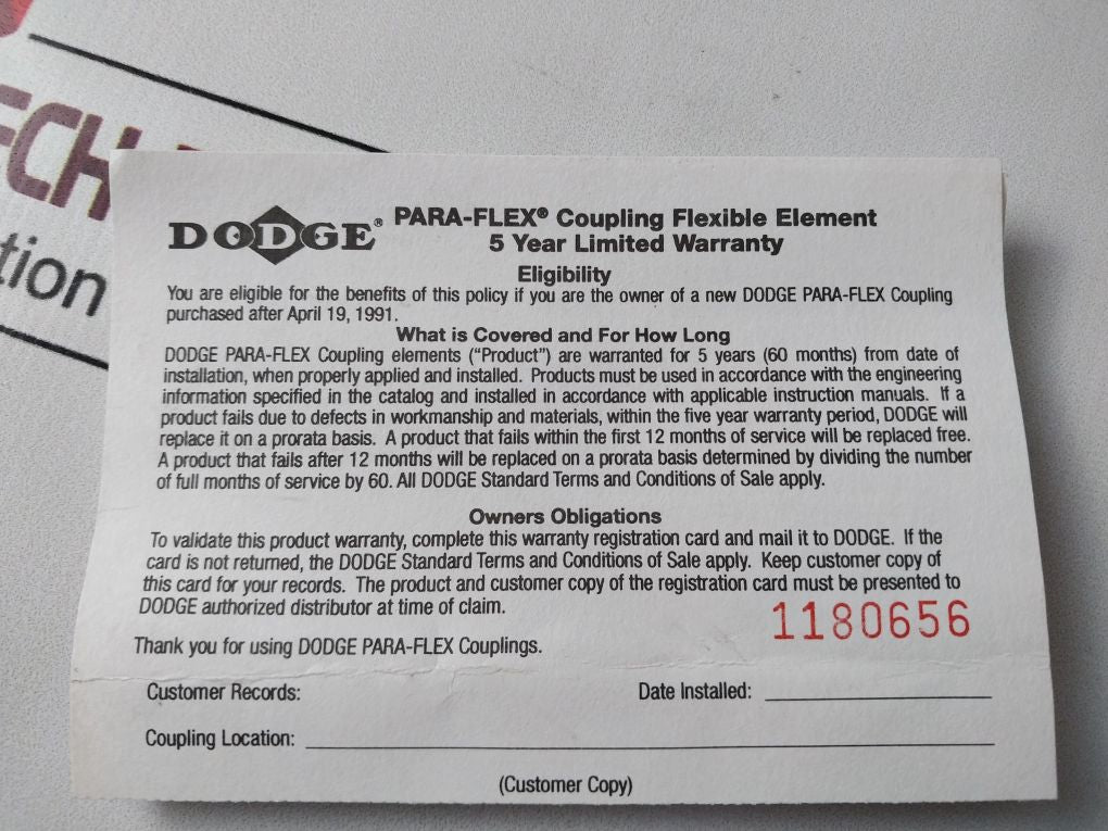 Dodge Px 90 Para-flex Element
