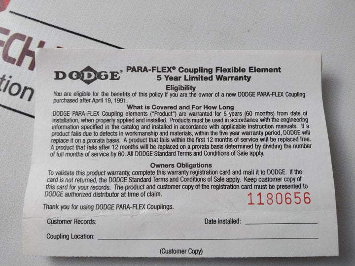 Dodge Px 90 Para-flex Element

