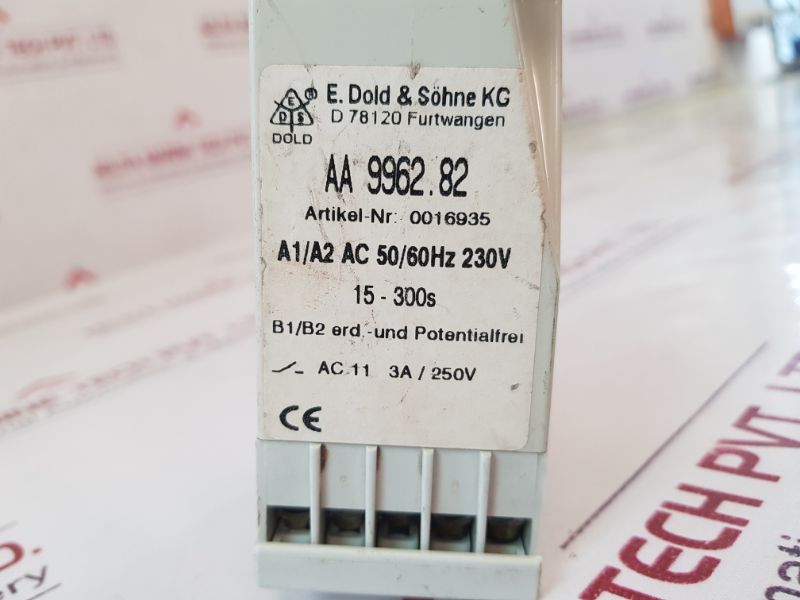 Dold Aa 9962.82 Minitimer Relay 230V 15-300S