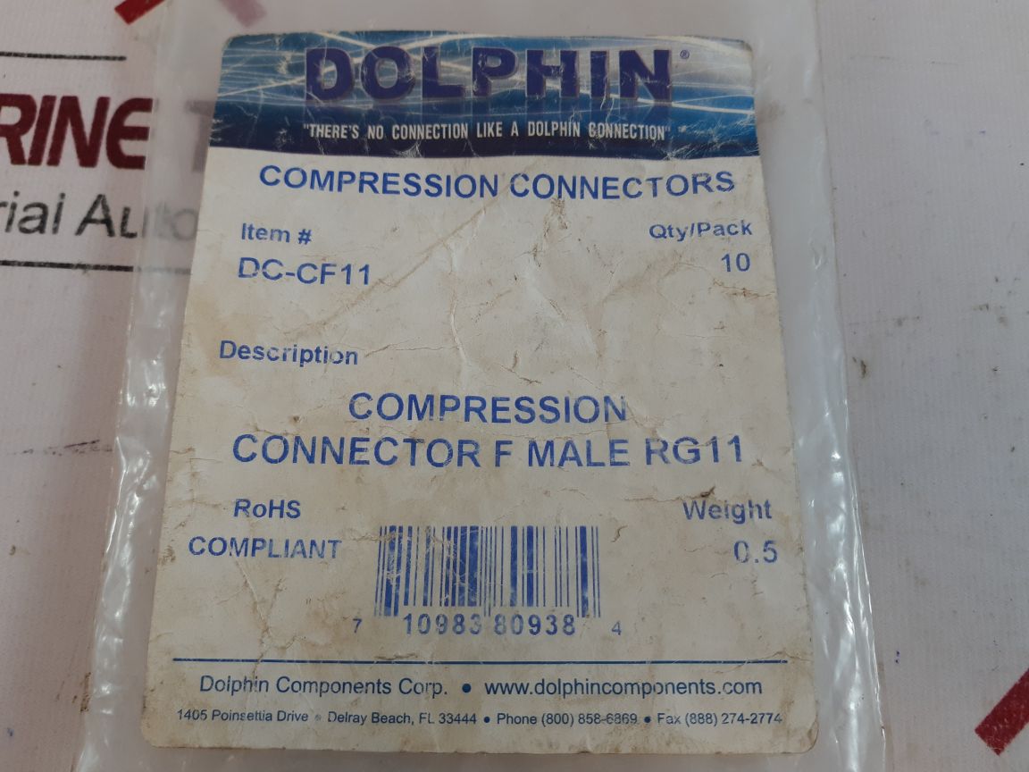 Dolphin Dc-cf11 Compression Connector F Male Rg11