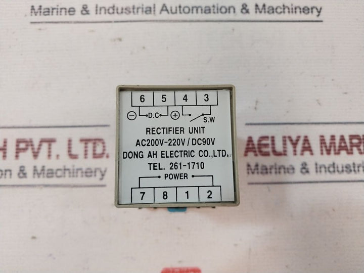 Dong Ah Ac200V-220V/Dc90V Rectifier Unit With Base