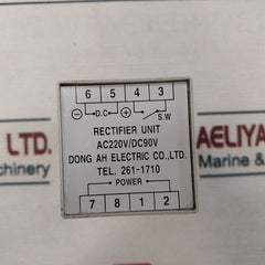 Dong Ah Ac220V/Dc90V Rectifier Unit
