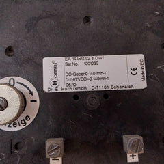 Dr.E.Horn Ea 144X144.2 S Dwf Meter 0-140 Min-1