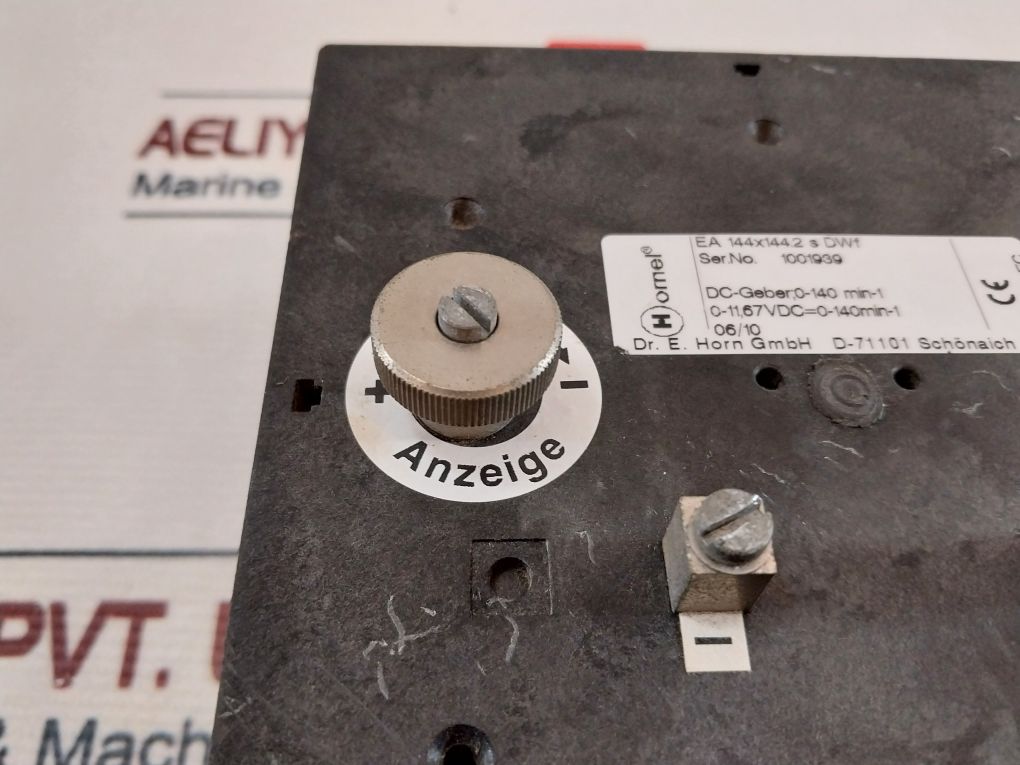 Dr.E.Horn Ea 144X144.2 S Dwf Meter 0-140 Min-1