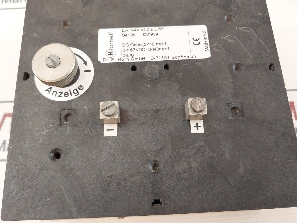 Dr.E.Horn Ea 144X144.2 S Dwf Meter 0-140 Min-1