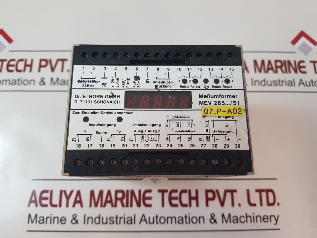 Dr.E.Horn Mev 265...51 Transmitter
