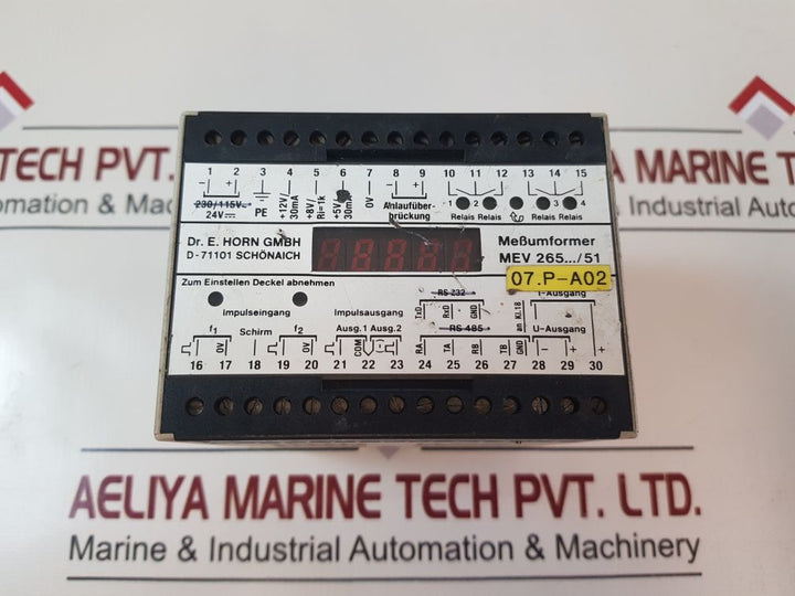 Dr.E.Horn Mev 265...51 Transmitter
