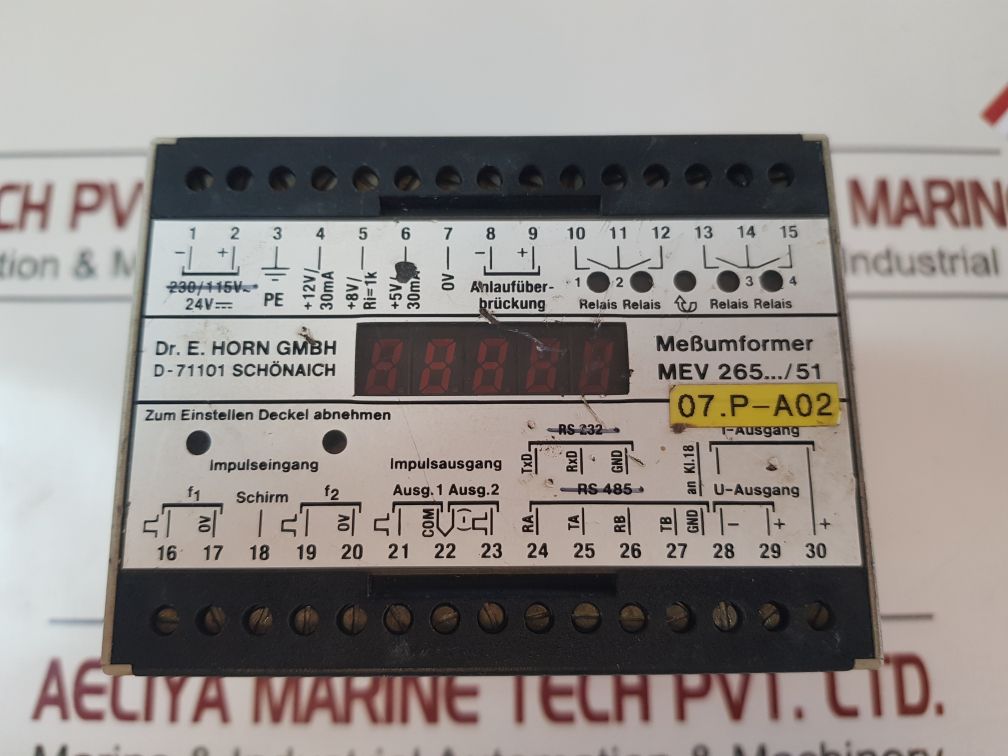 Dr.E.Horn Mev 265...51 Transmitter
